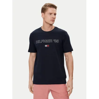 Zdjęcie Tommy Hilfiger T-Shirt 85' MW0MW34427 Granatowy Regular Fit