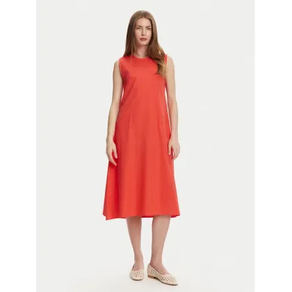Zdjęcie Selmark Sukienka letnia BL495 Koralowy Regular Fit