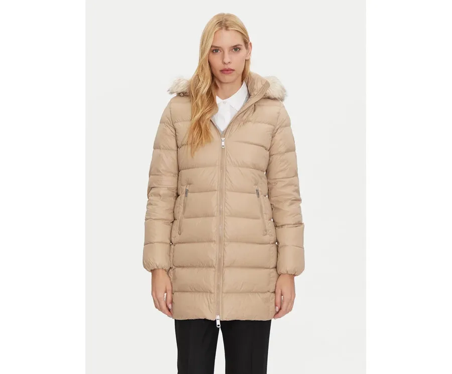 obrazek 1 Tommy Hilfiger Kurtka puchowa WW0WW43122 Beżowy Regular Fit