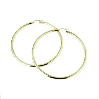 Picture Large round earrings for women, diameter 60 mm