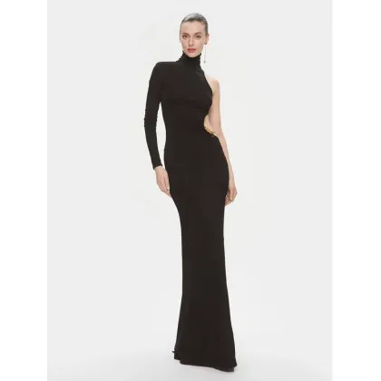 Zdjęcie Elisabetta Franchi Sukienka wieczorowa AB-555-41E2-V680 Czarny Slim Fit