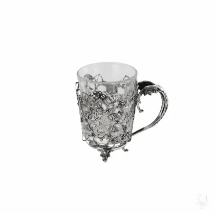 Picture Stylish silver liqueur mug - Zaramella Argenti