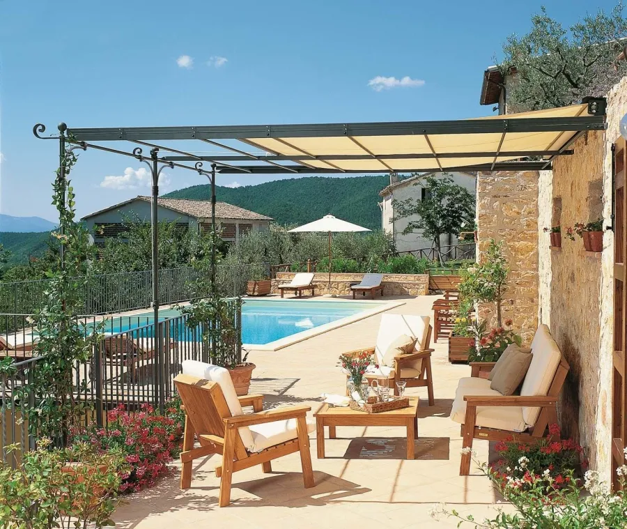 obrazek 3 Stylowa przyścienna pergola Solaire 376×320 cm