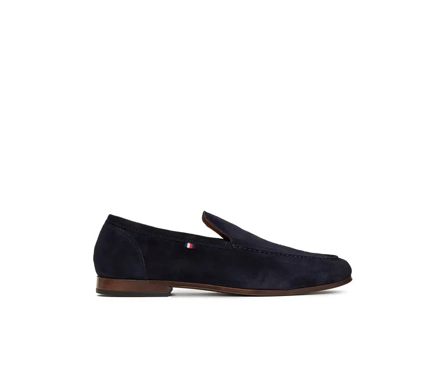 obrazek 1 Tommy Hilfiger Półbuty Hilfiger Flexible Suede Loafer FM0FM05496 Granatowy
