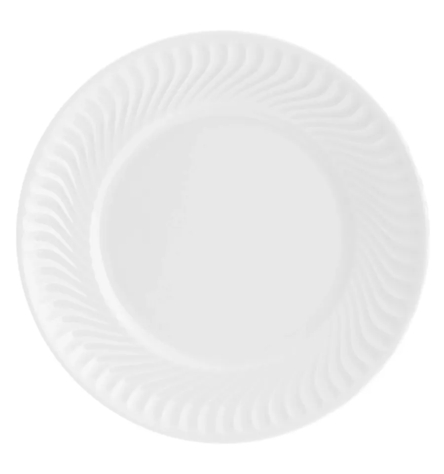 obrazek 1 Porcelanowy talerz deserowy Sagres z motywem tworzącym miękką falę - Vista Alegre