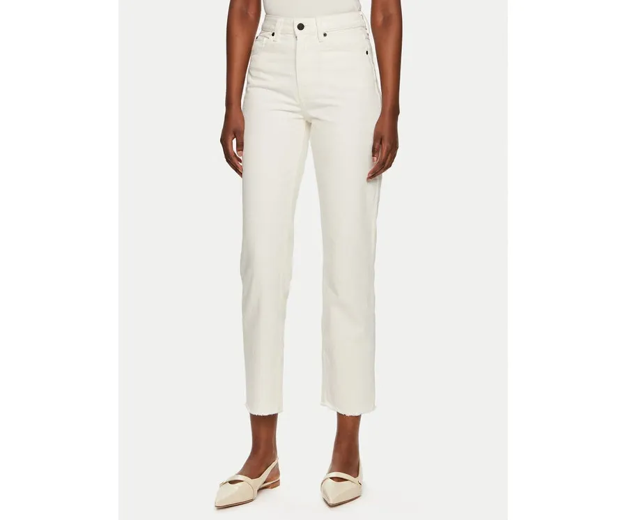 obrazek 1 Tommy Hilfiger Jeansy Classic WW0WW40642 Écru Straight Fit