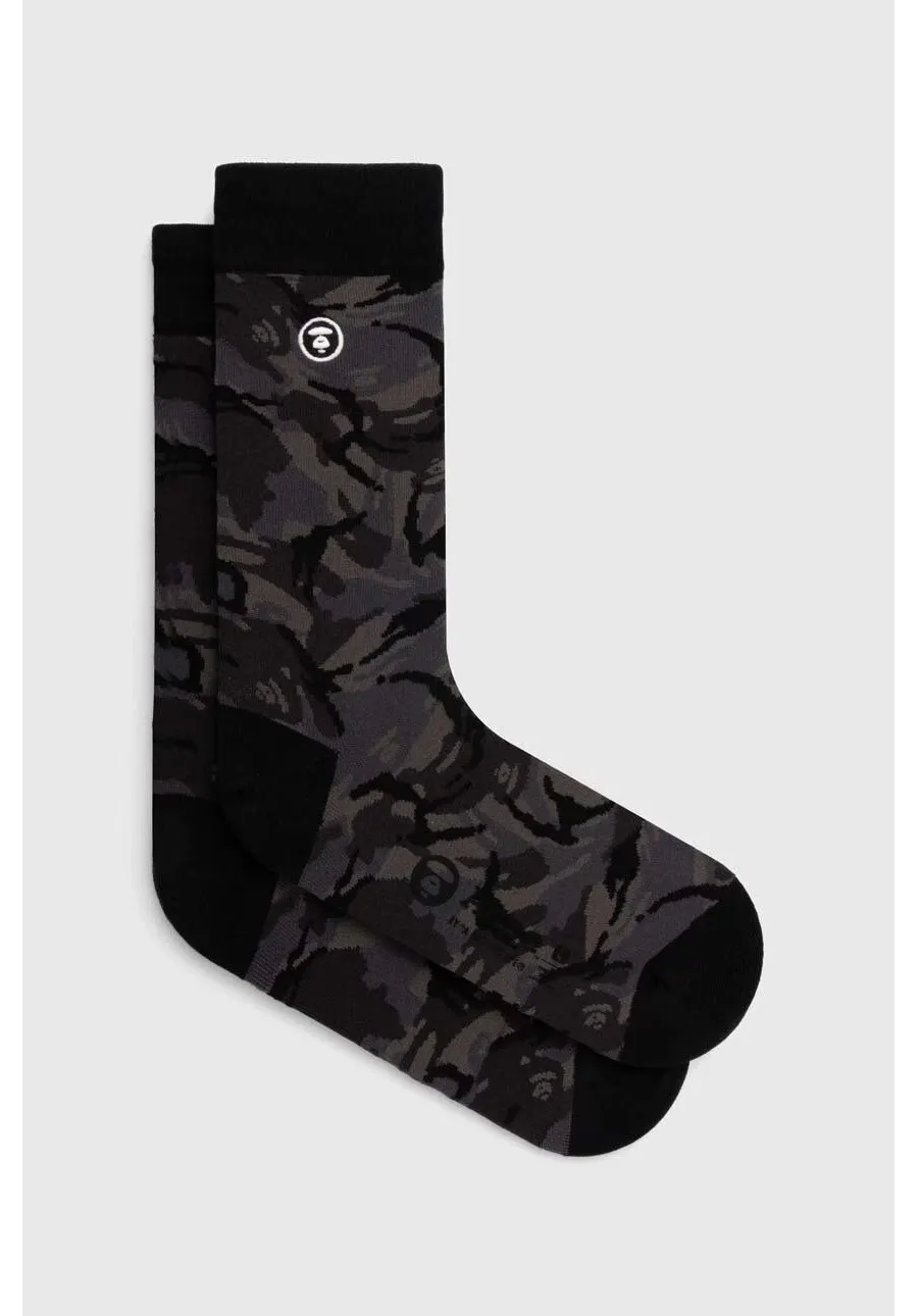 obrazek 1 AAPE skarpetki Basic Camo męskie kolor czarny ASO4293