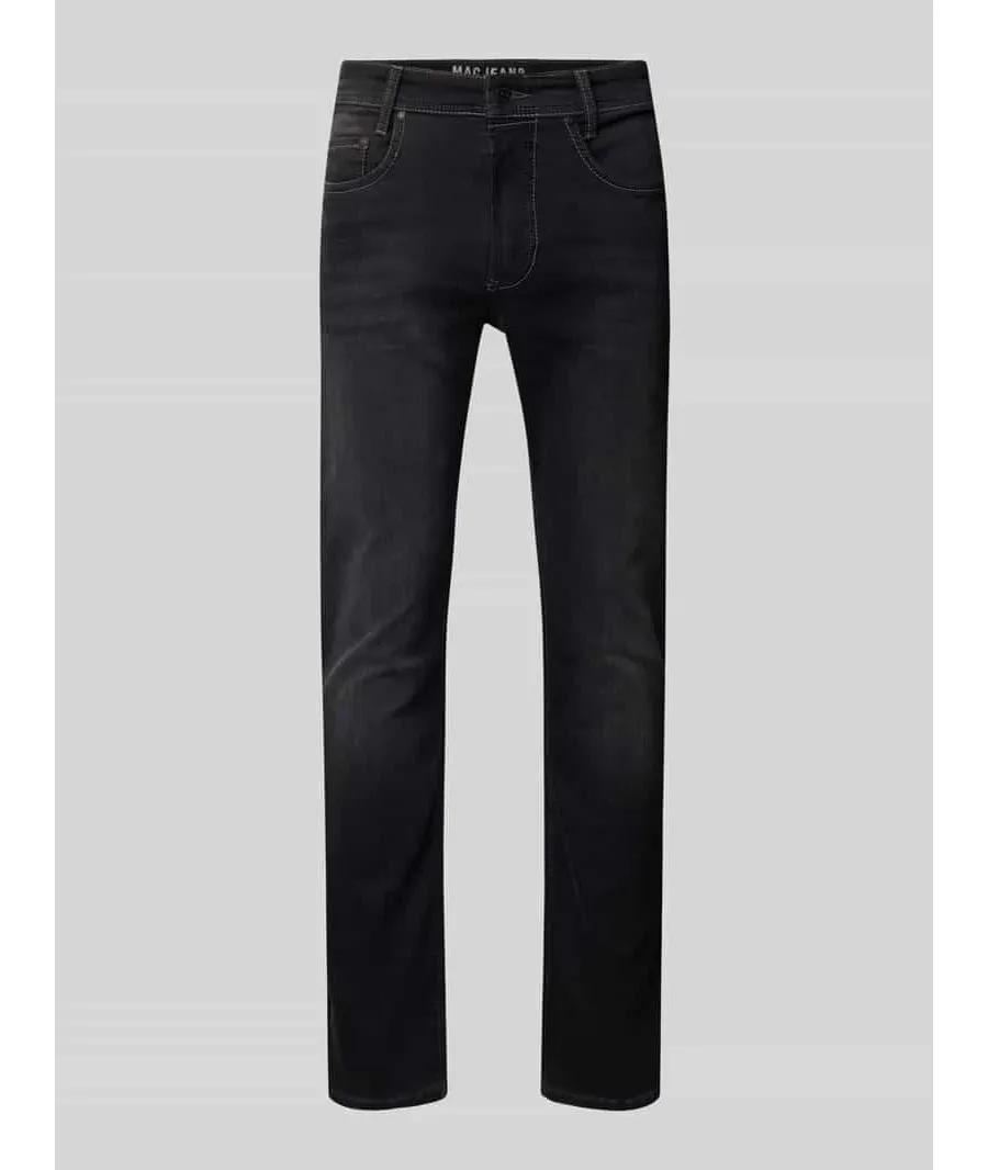 obrazek 1 Jeansy o kroju slim fit z 5 kieszeniami model ‘Arne’