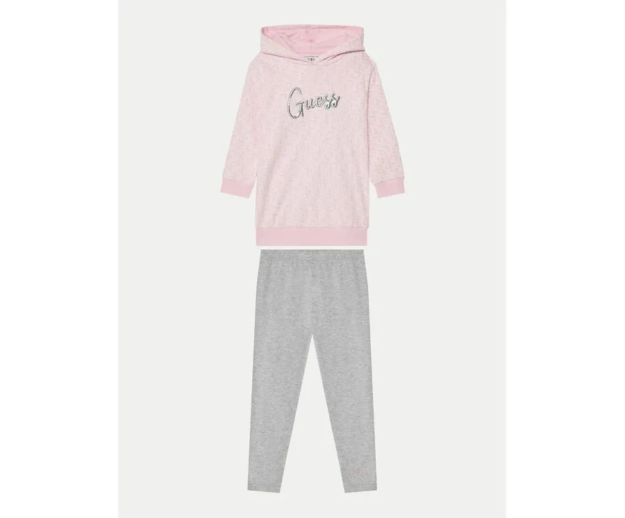 obrazek 1 Guess Dres K5RG01 KA6R4 Różowy Regular Fit