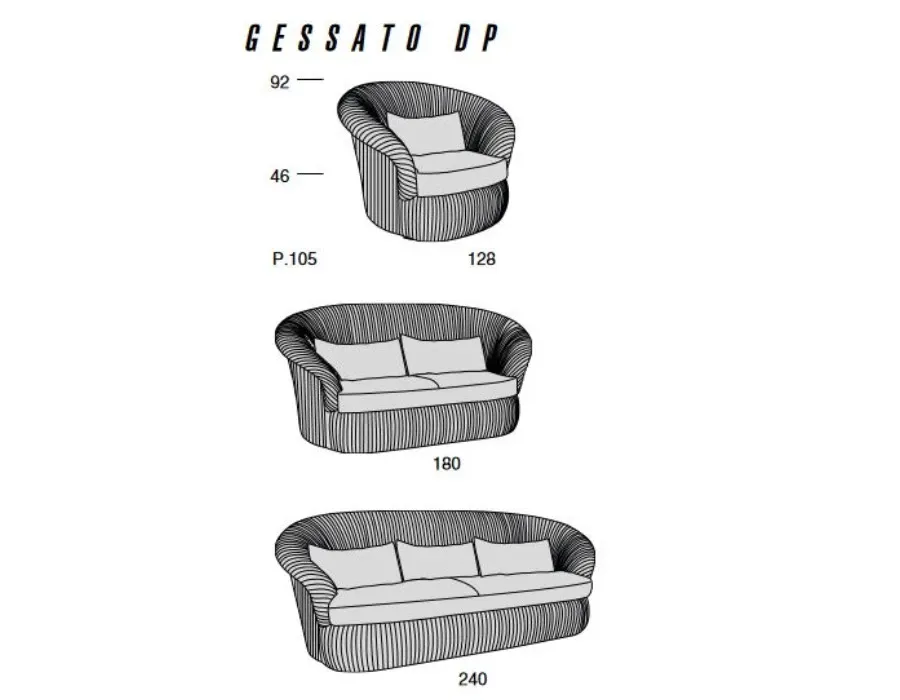 obrazek 3 Stylowa ponadczasowa sofa o nowoczesnym kształcie – Mascheroni