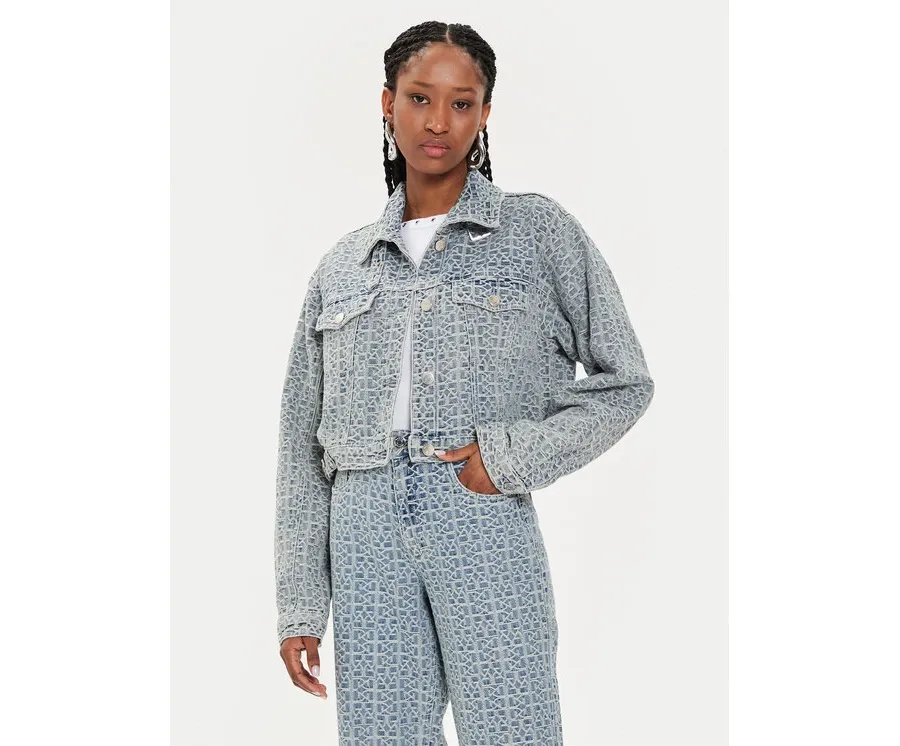 obrazek 1 Gestuz Kurtka jeansowa Nila 10908697 Niebieski Relaxed Fit