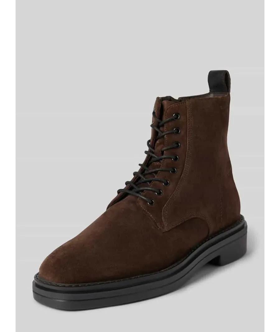 obrazek 1 Buty sznurowane skórzane z napisem z logo model ‘Boggar’