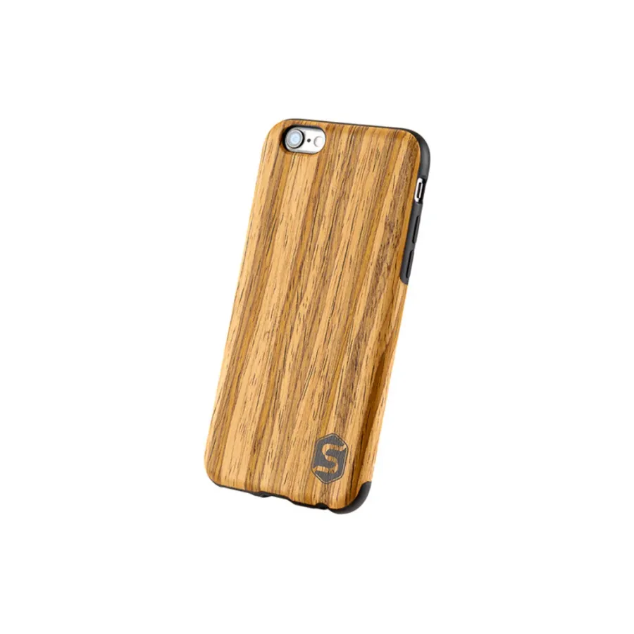 obrazek 1 Eleganckie etui na telefon wykonane z prawdziwego drewna teakowego (do Apple, Samsunga, Huawei)