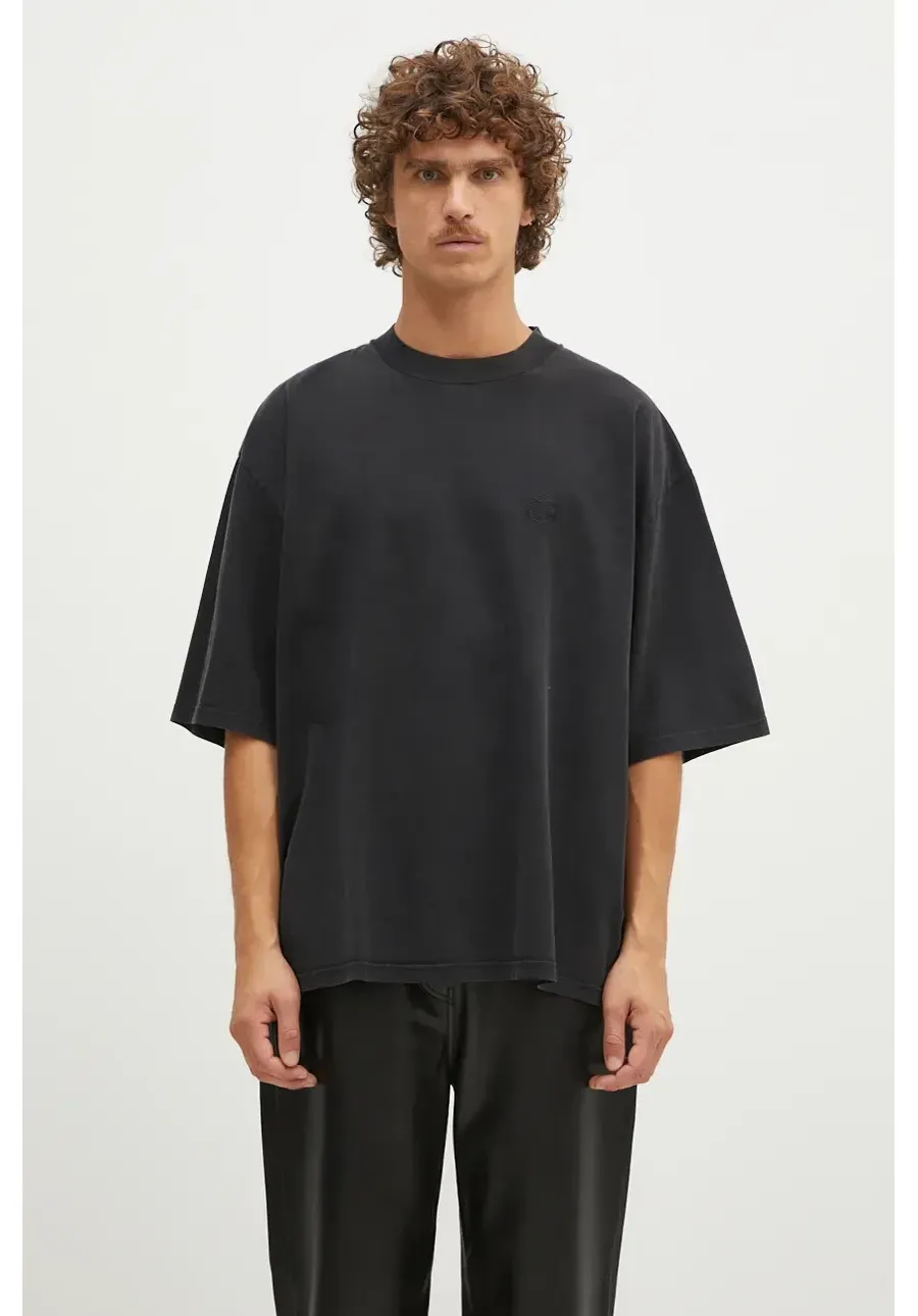 obrazek 1 1017 ALYX 9SM t-shirt bawełniany Oversized Crewneck Tee męski kolor czarny z aplikacją AAMTS0486FA01