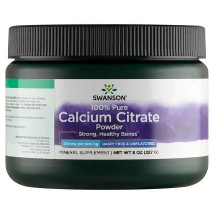 Zdjęcie Swanson Cytrynian Wapnia Proszek 227 g