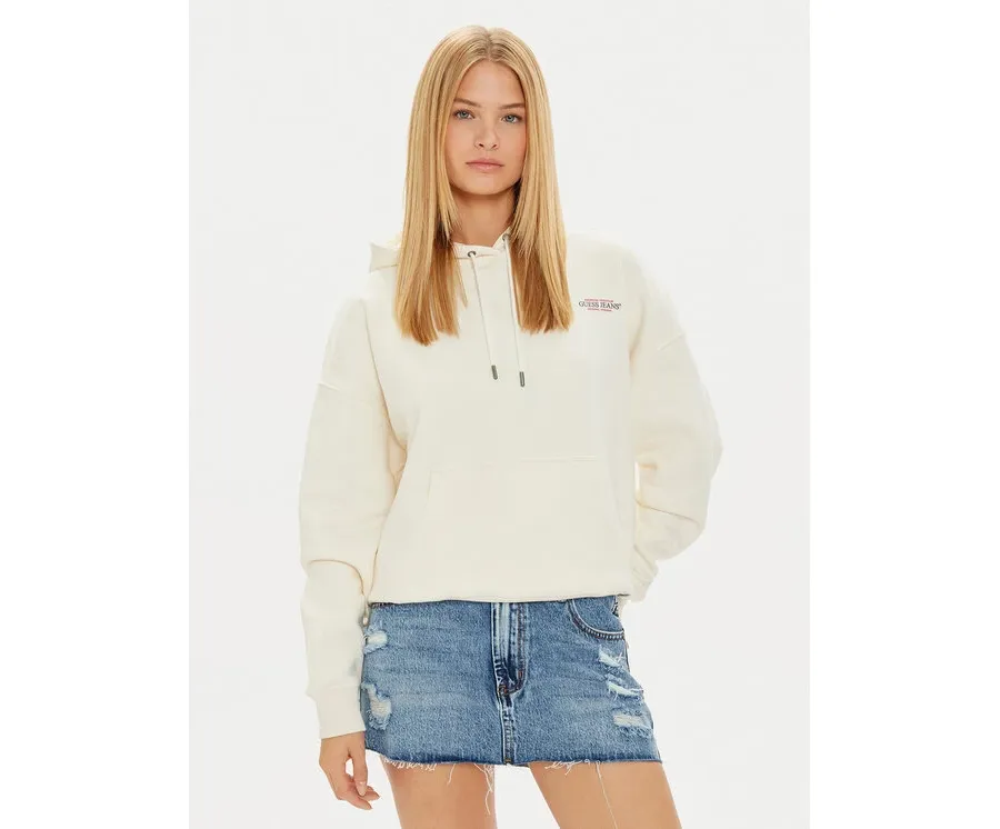 obrazek 1 Guess Jeans Bluza W4BQ21 KC811 Beżowy Regular Fit