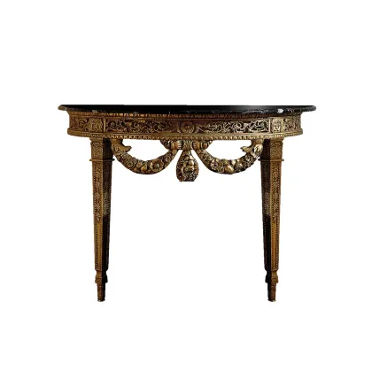 Zdjęcie Czarny marmur i antyczne złoto - luksusowa konsola BAROCCO - Collecion Alexandra