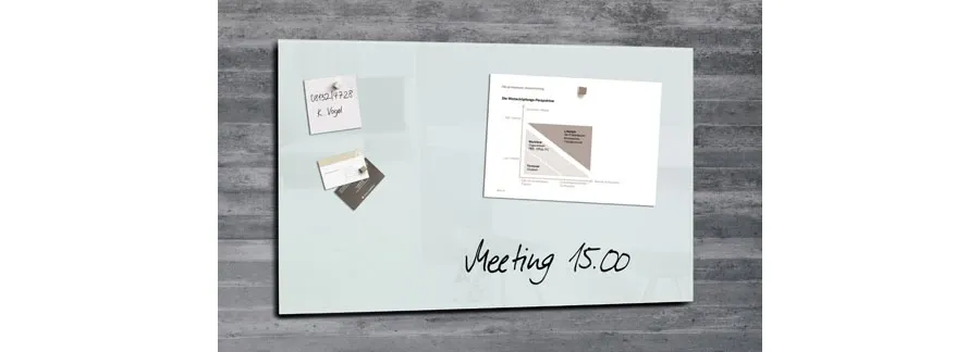 picture 5 Magnetic Glass Board artverum 78x48 cm