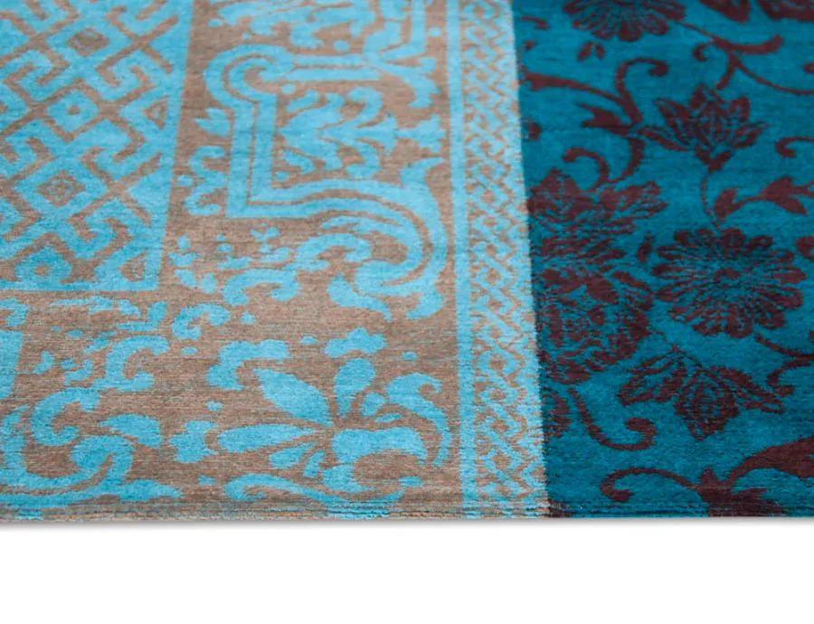 obrazek 2 Ekskluzywny turkusowy dywan patchwork - TURQUOISE 8105