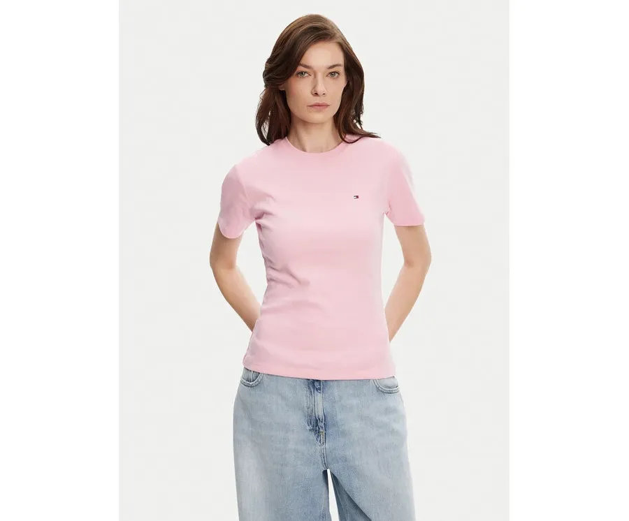 obrazek 1 Tommy Hilfiger T-Shirt New Cody WW0WW40587 Różowy Slim Fit