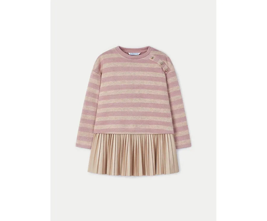 obrazek 1 Mayoral Komplet sweter i sukienka 4932 Różowy Regular Fit