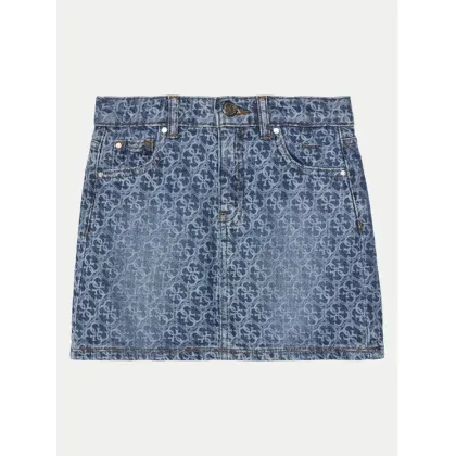 Zdjęcie Guess Spódnica jeansowa J5RD14 D45E0 Niebieski Regular Fit