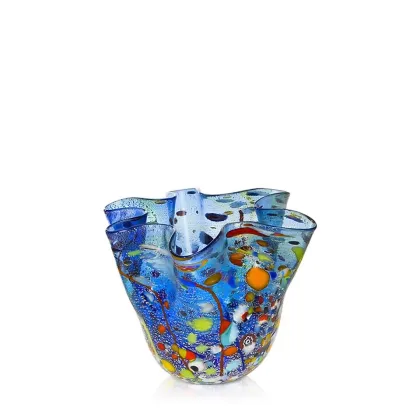 Zdjęcie Kolorowy ręcznie wykonany wazon z Wenecji (14 cm)
