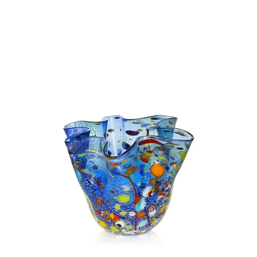 obrazek 1 Kolorowy ręcznie wykonany wazon z Wenecji (14 cm)