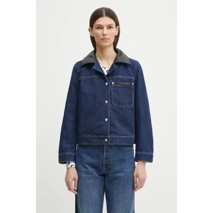 Zdjęcie Wales Bonner kurtka Sea Denim kolor granatowy przejściowa WS25DE14.DE01.599