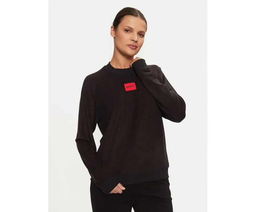 obrazek 1 Hugo Sweter Snoozie 50523414 Czarny Regular Fit HUGO