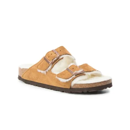 Zdjęcie Birkenstock Kapcie Arizona Fur 1001135 Brązowy