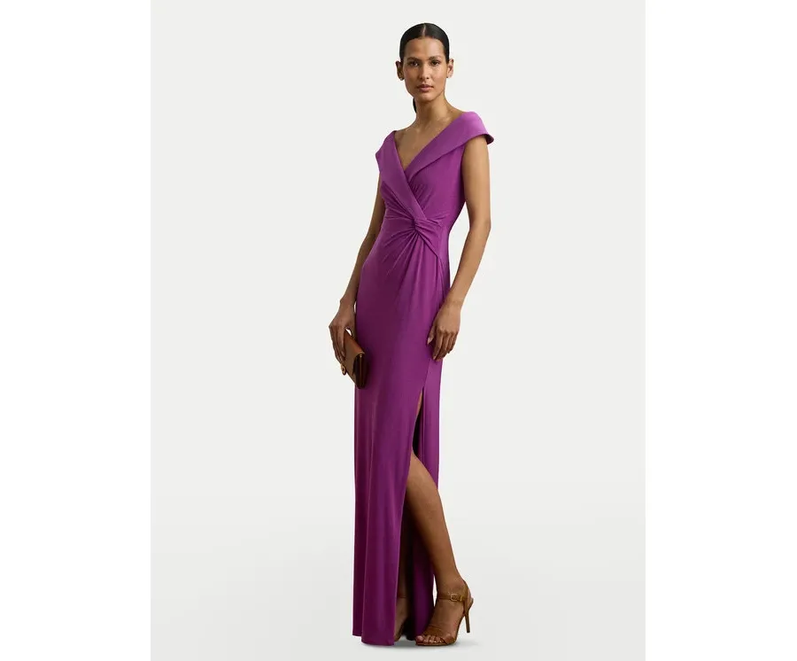 obrazek 1 LAUREN RALPH LAUREN Sukienka wieczorowa 253863940025 Fioletowy Slim Fit