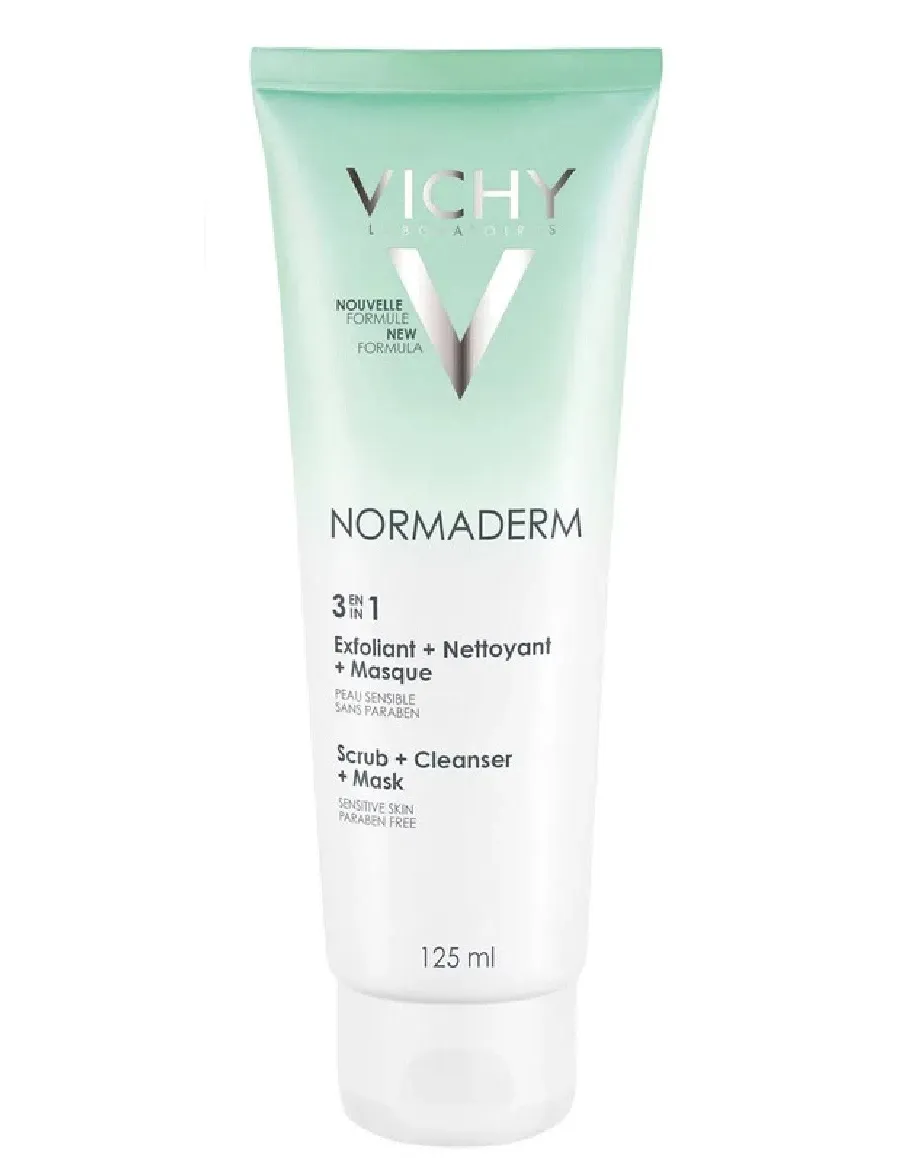 obrazek 1 Vichy Normaderm 3 w 1 Żel Oczyszczający, peeling, maska 125 ml