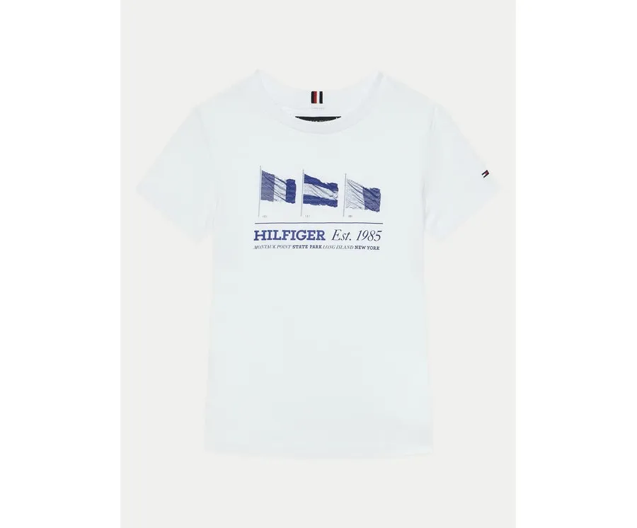 obrazek 1 Tommy Hilfiger T-Shirt KB0KB09350 S Biały Regular Fit