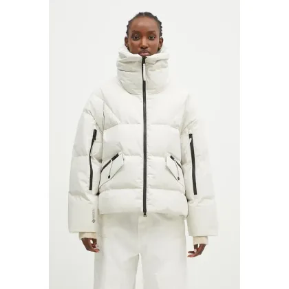Zdjęcie Woolrich kurtka puchowa Gtx Jacket damska kolor beżowy zimowa oversize CFWWOU1048FRUT3790