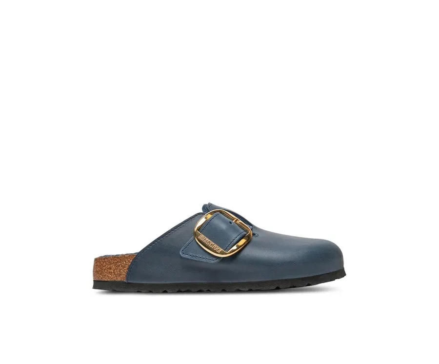 obrazek 1 Birkenstock Klapki Boston Bb Shearling Leoi 1028014 Granatowy