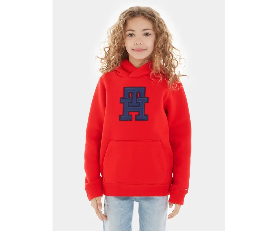 obrazek 1 Tommy Hilfiger Bluza KS0KS00526 Czerwony Relaxed Fit