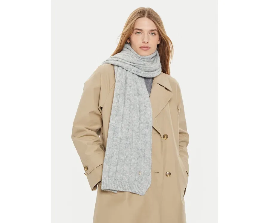 obrazek 1 Tommy Hilfiger Szalik Timeless AW0AW16655 Szary