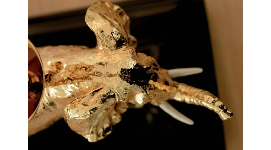 obrazek 2 Dekoracyjna rzeźba na hebanowej podstawie z okiem tygrysim