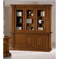Picture 3-door bookcase base complete with shelf - Zanini