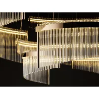 Picture A refined Murano glass chandelier in a modern style – Il Paralume Marina