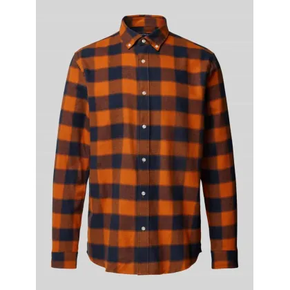 Zdjęcie Koszula casualowa o kroju tailored fit z kołnierzykiem typu button down model ‘LIAN’