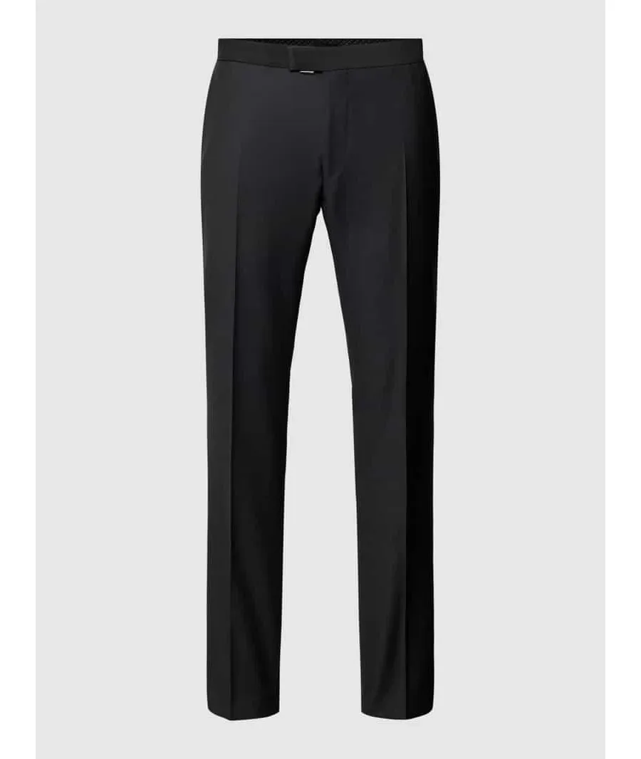 obrazek 1 Spodnie materiałowe o kroju slim fit w kant model ‘Bask’