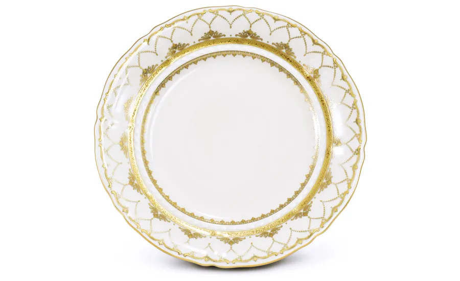 obrazek 4 Piękny stylowy 18-elementowy zestaw talerzy z porcelany z kolekcji Wedding sonata – Leander