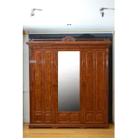 Zdjęcie Szafa 3 drzwiowa z wiktoriańskim mahoniem - antyk