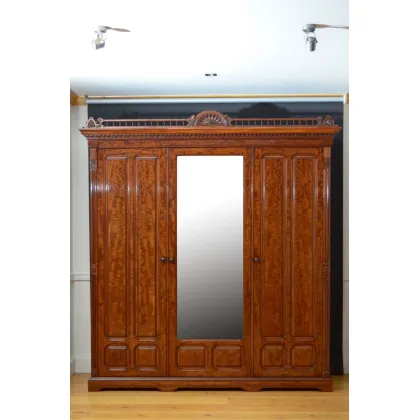 Zdjęcie Szafa 3 drzwiowa z wiktoriańskim mahoniem - antyk