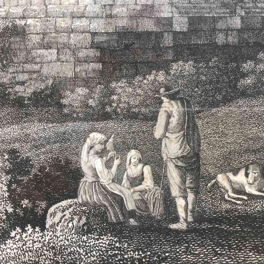 obrazek 4 Grób Cecilii Metelli. Piękna akwaforta z 1796 r. Autorstwa Francesco Morelli