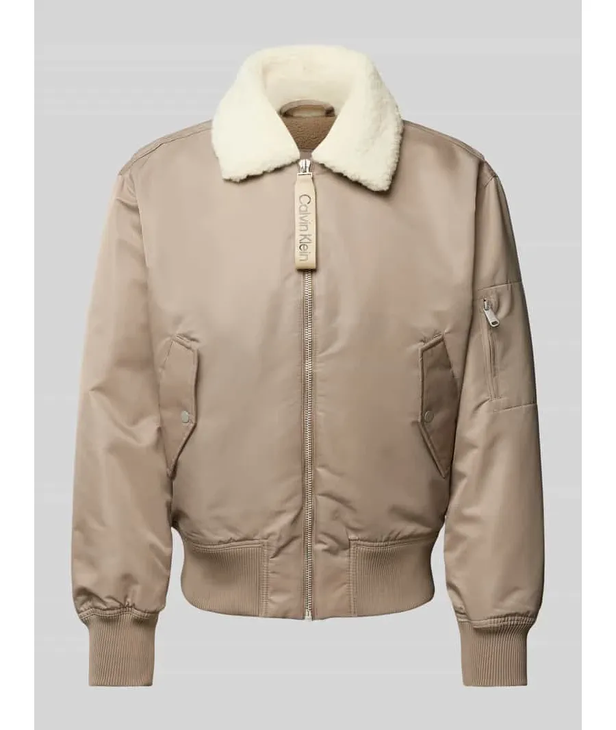 obrazek 1 Calvin Klein Jeans Kurtka bomber J30J326108 Szary Regular Fit