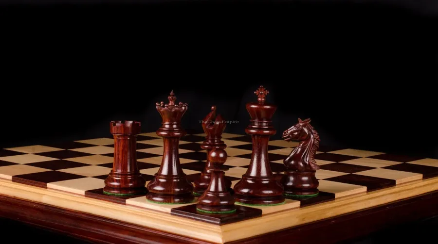 obrazek 3 Skrupulatnie wykonany drewniany komplet szachowy - The Chess Empire