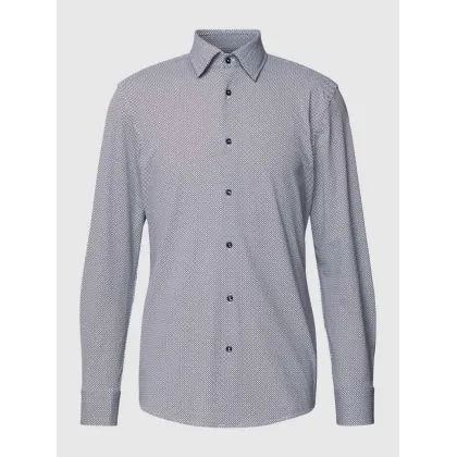 Zdjęcie Koszula biznesowa o kroju slim fit z fakturowanym wzorem